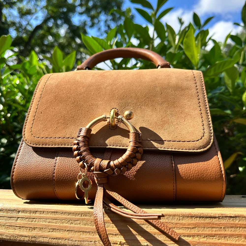 See By Chloe Tan and Brown three way bag.